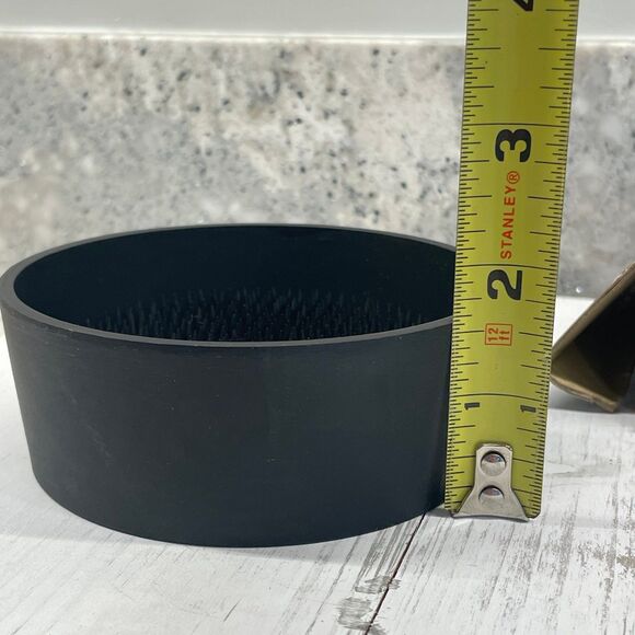 VINTAGE By Special Arrangement 4" Round Black Floral Flower Frog Two's Company - Picture 8 of 9